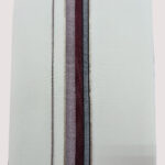 Giza Cotton White Dhoti - 4 mtr