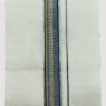 Handloom Off White Dhoti - 3.90 mtr